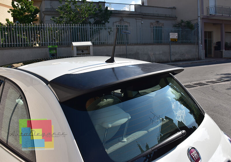 Fiat 500 2007 + Spoiler Arri&egrave;re sur Le Toit - Look Sportif