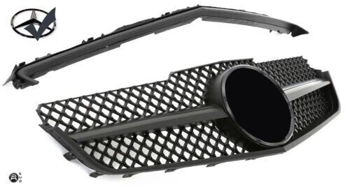 Grille Sport Adapt&eacute; pour Mercedes W207 Et Coupe Cabriolet Noir Mat
