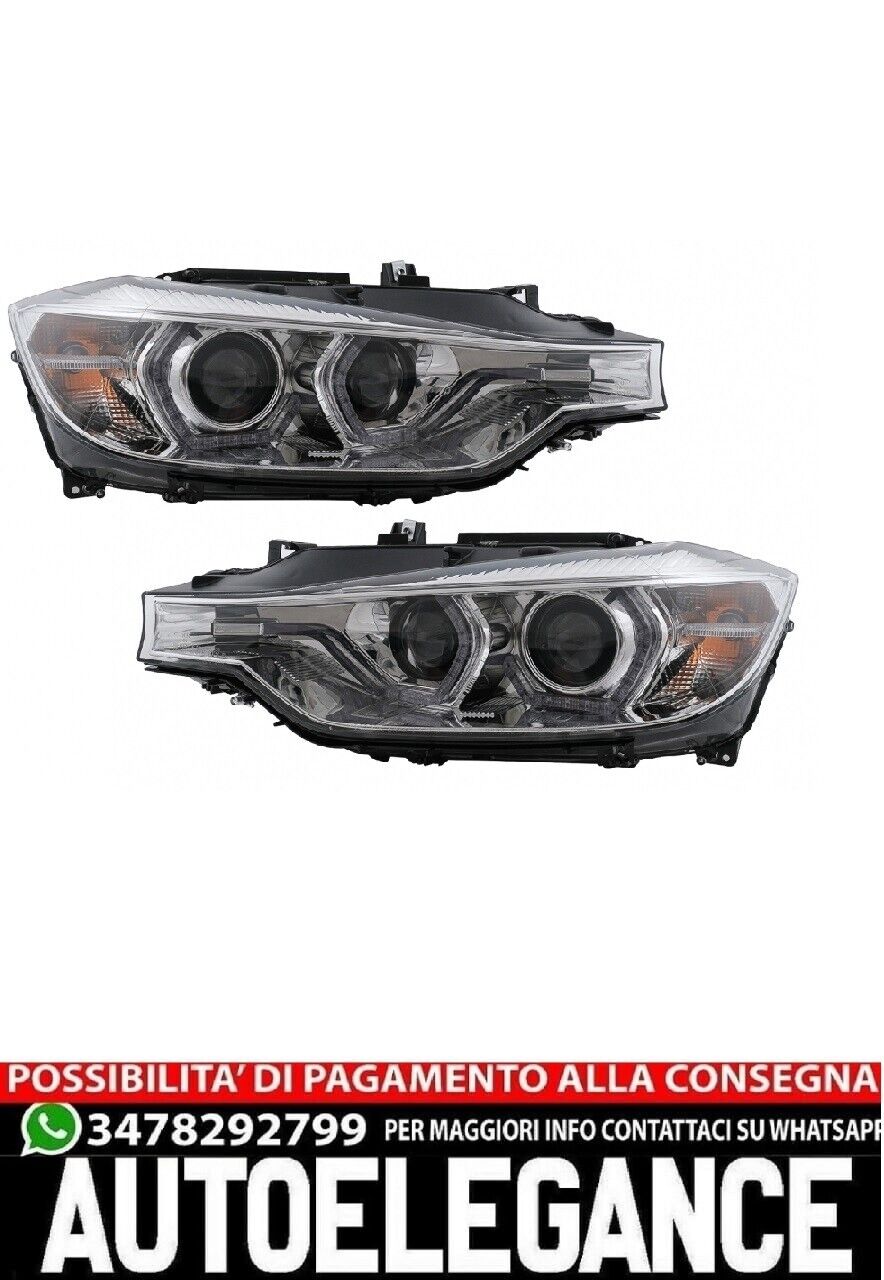 Fari LED DRL Angel Eyes adatti per BMW Serie 3 F30 F31 LCI Berlina Touring (2015