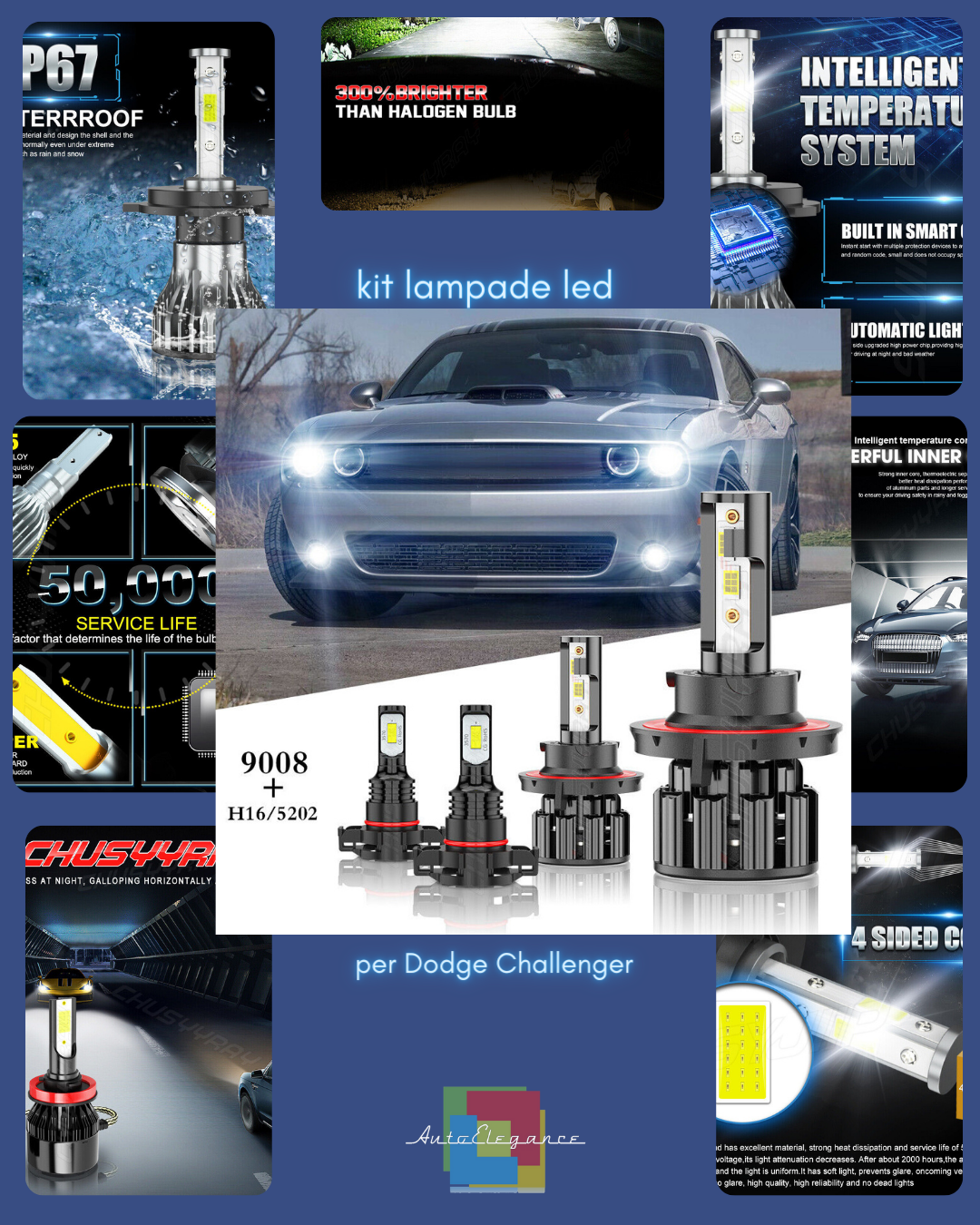 Kit De Bombillas LED Adecuado Para Dodge Challenger 2009-2014