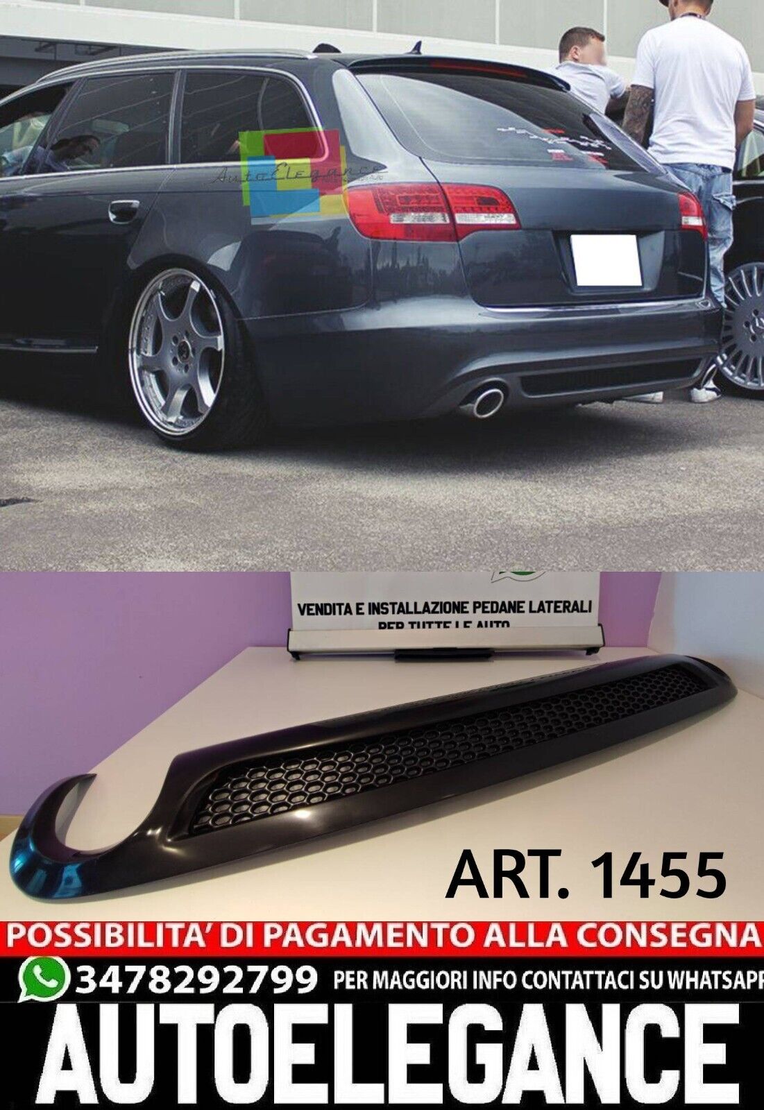 Difusor Adecuado Para Audi A6 4F C6 2005-2008 Avant Standard Look Sline 1+1