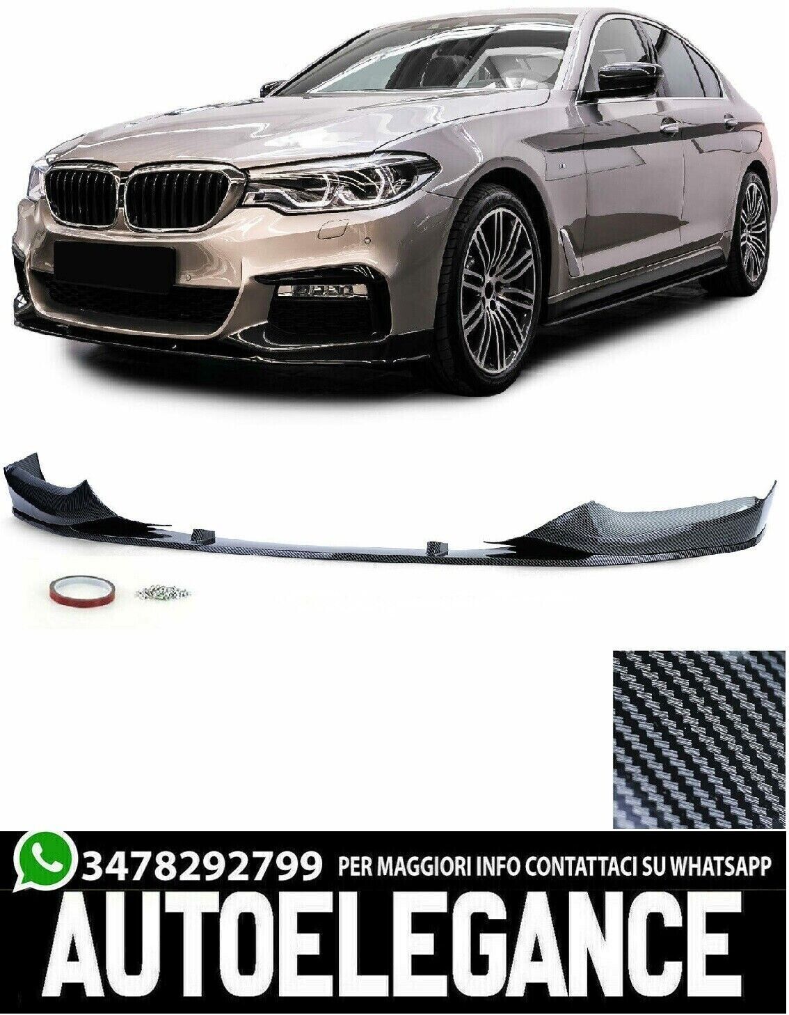 Divisor debajo del parachoques Performance Carbon Look para BMW G30 G31