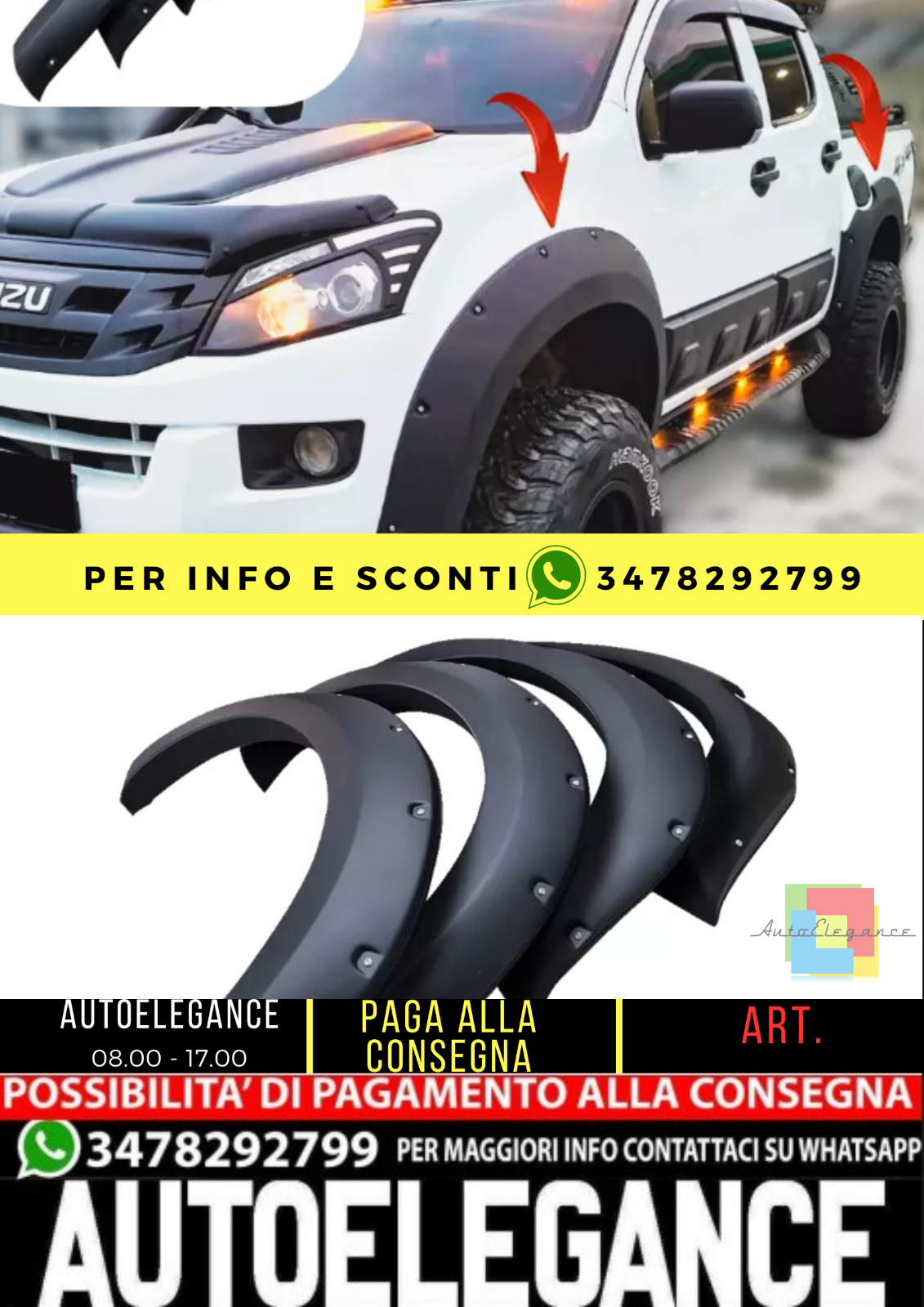 ?PROTEZIONI PORTIERE ADATTO PER ISUZU D-Max 2012-2019 ?