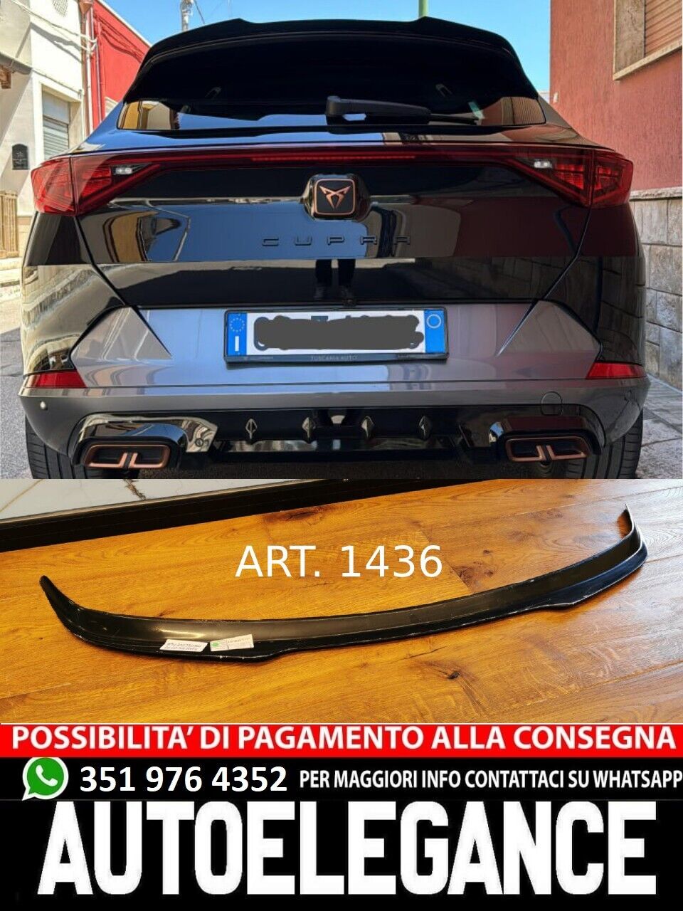 1436 Spoiler Adecuado para CUPRA Formentor 2020+