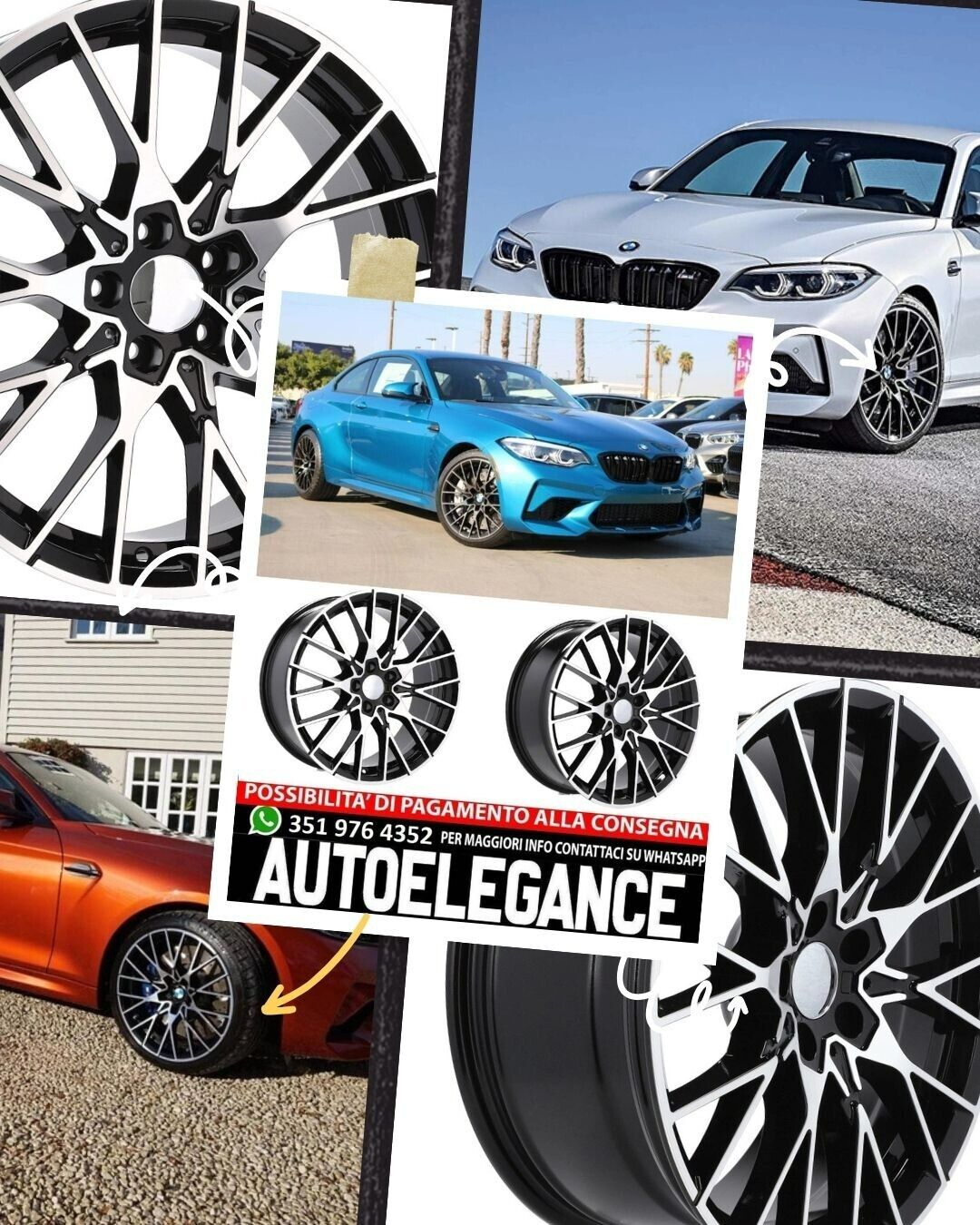 CERCHI CERCHIO IN LEGA 19" Adatto per VW BMW