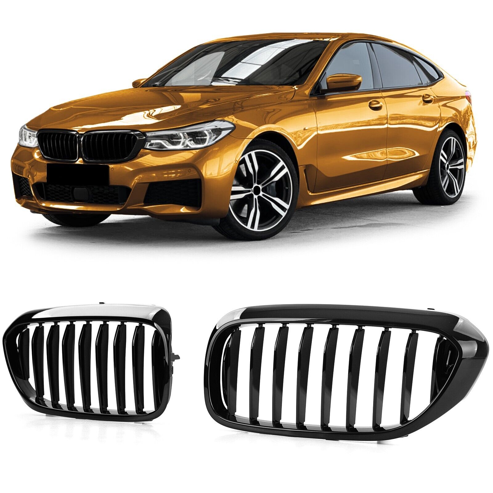 Grille Radiateur Sportif Performance Brillant Adapt&eacute; pour BMW Serie 6 > G32