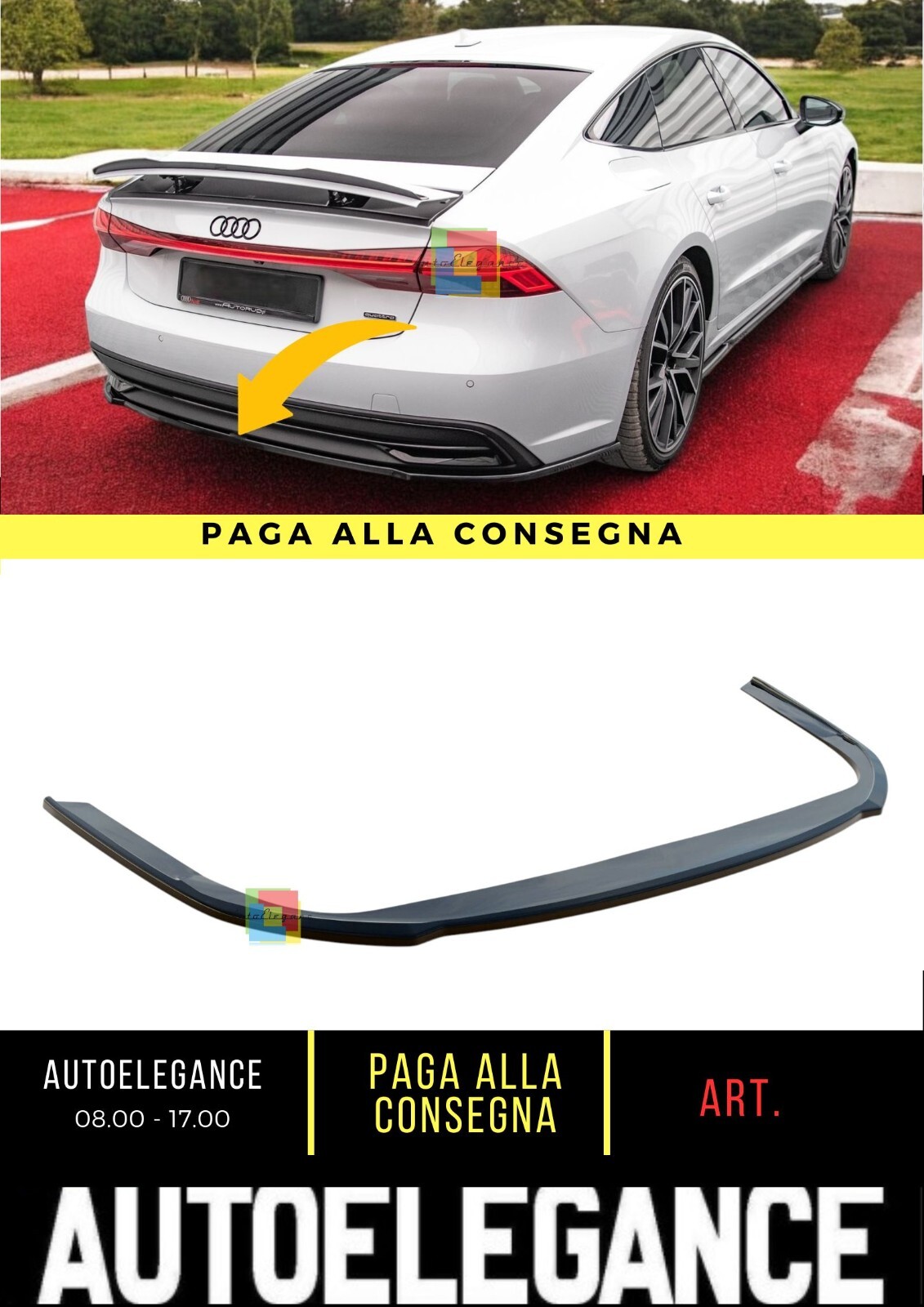 Divisor Trasero Adecuado Para Audi A7 C8