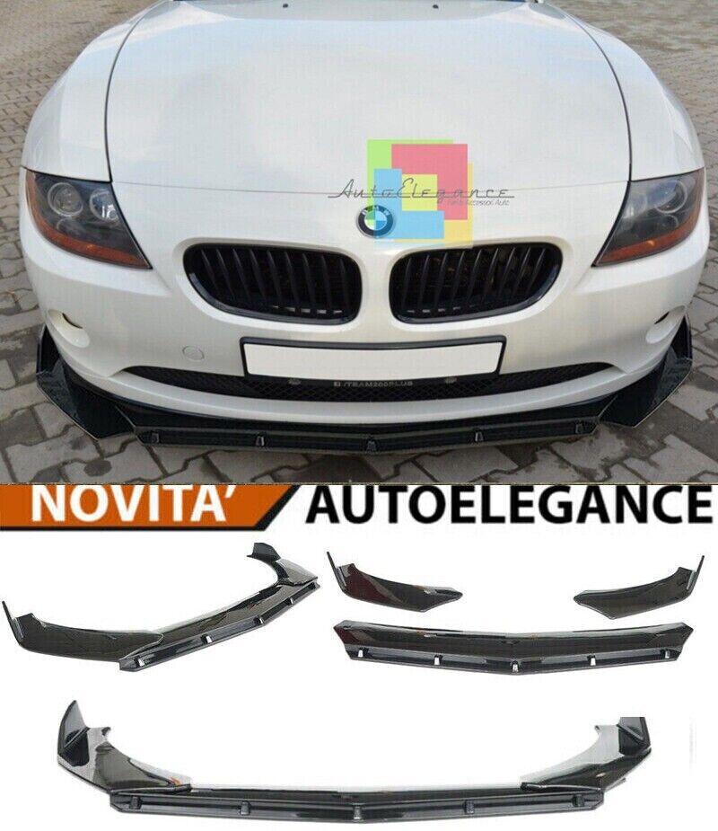 BMW Z4 E86 LAME DE PARE-CHOC AVANT LOOK NOIR BRILLANT RS - 3P -