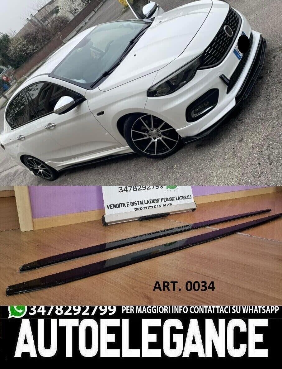 FIAT TIPO 2015-2020 SPORT SOUS PORTE JUPE LAT&Eacute;RALE ABS SPLITTER