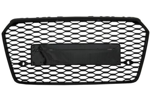 Griglia radiatore per AUDI A7 4G Facelift 2015-2017 RS7 look nero lucido-mostra