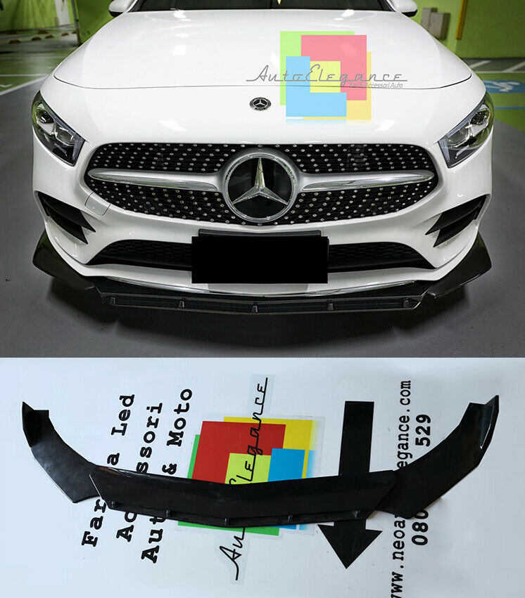 Mercedes Classe A W177 Partir 2018 + S&eacute;parateur Pare-Choc Noir Poli - 3P