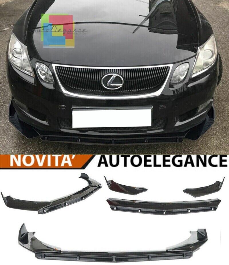 TEILER DELANTERO LEXUS GS MK3 LOOK NEGRO BRILLO RS - 3P -