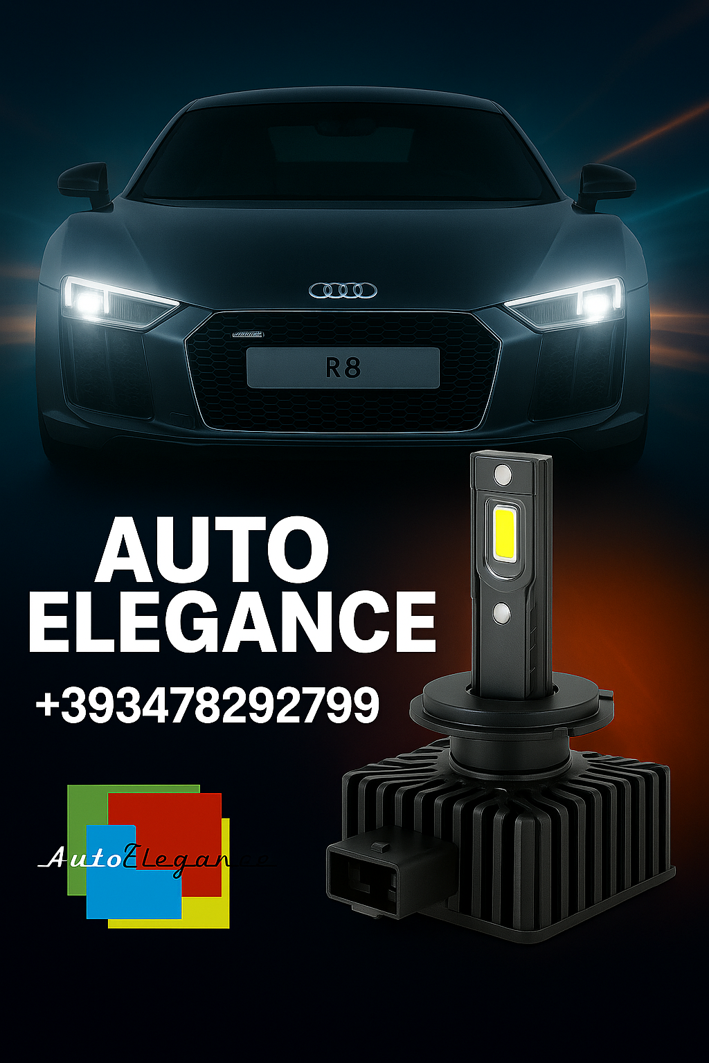 Paire Lampes D1S LED De X&eacute;non LED Pour Audi R8