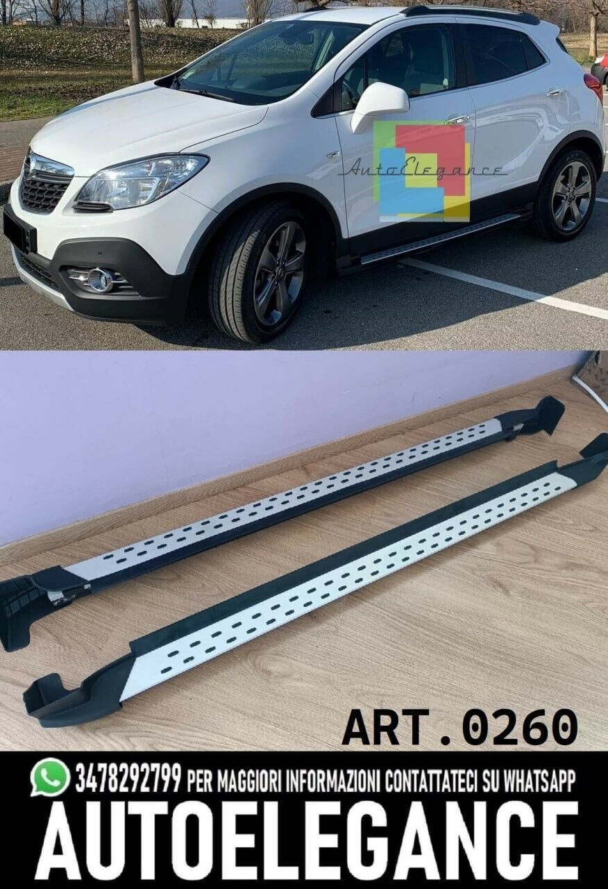 Marchepieds Adapt&eacute; Pour Opel Mokka / Mokka X 2012-2019 Satin&eacute; Pois