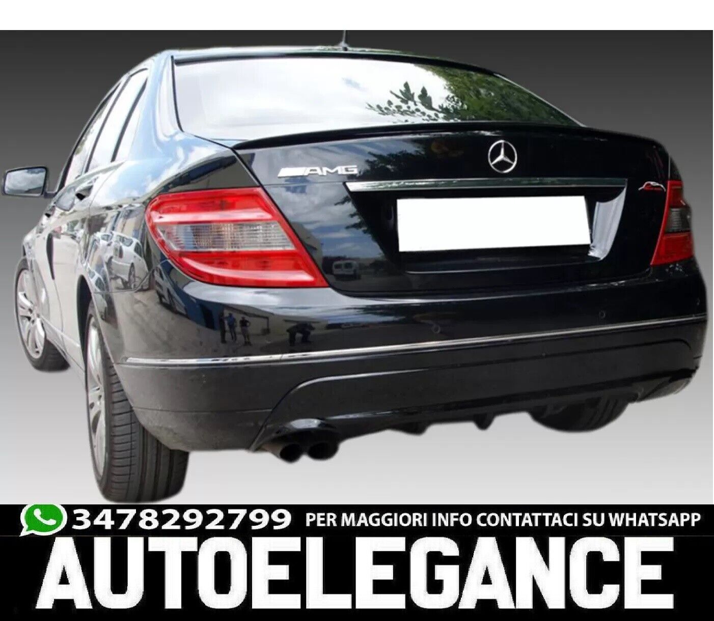 Diffusor Hinten Mercedes W204 (2007-2011)