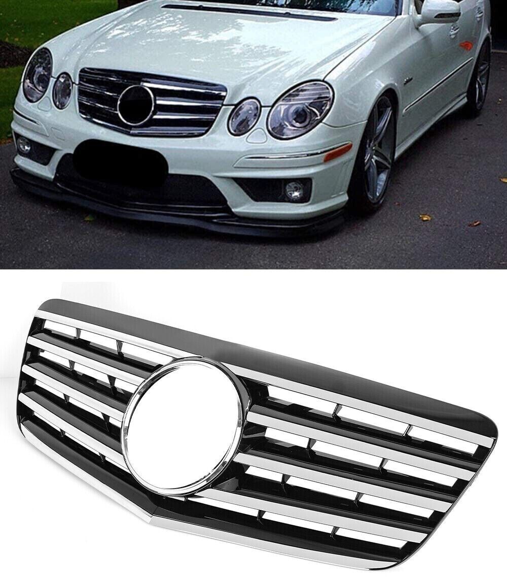 MERCEDES CLASSE E W211 2006-2009 CALANDRE AVANT FACELIFT AMG LOOK CHROME