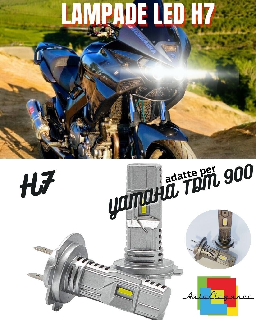 ?CONVERSIONE FARO LED PER YAMAHA TDM 900 ANABBAGLIANTE ABBAGLIANTE 6000K?