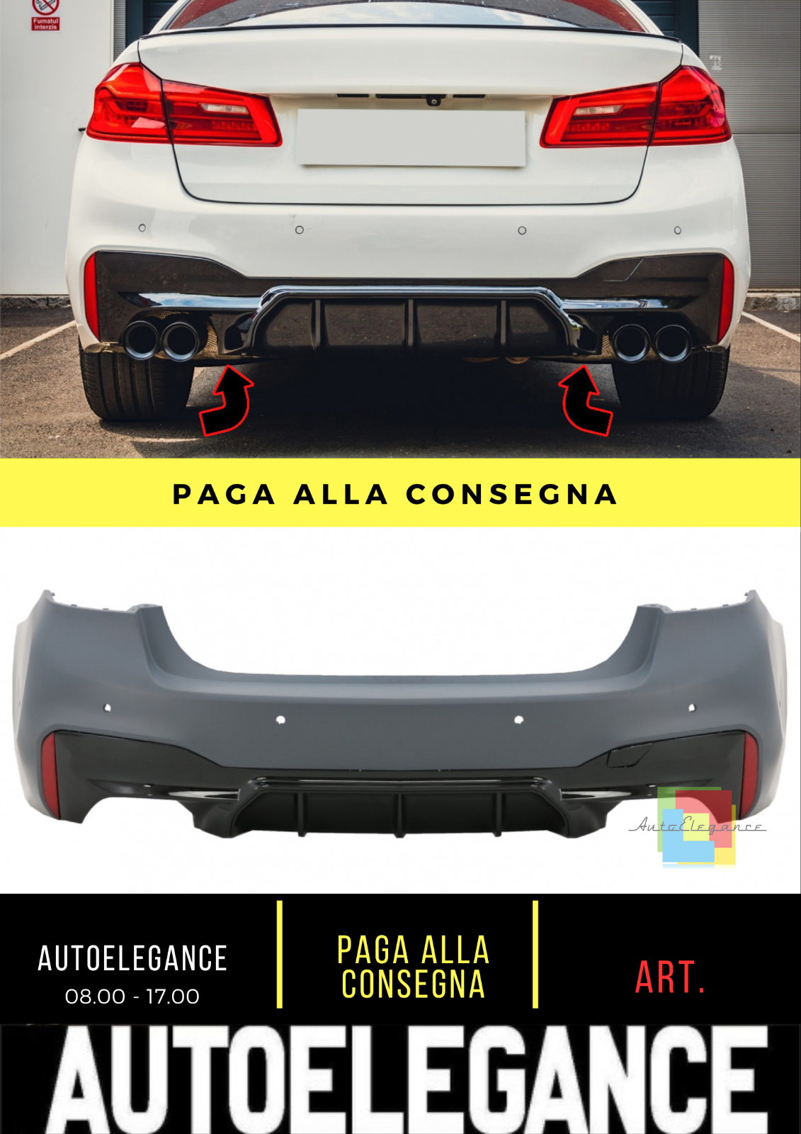 ? Diffusor Passend F&uuml;r BMW Serie 5 G30 (2017-2019) M5 Sport Design ?