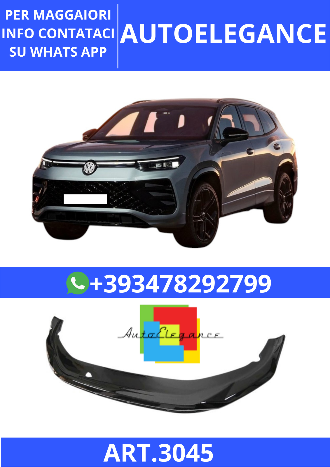 ART.3045 S&eacute;parateur R Line V1 Style VW Tayron Mk2 2024 +