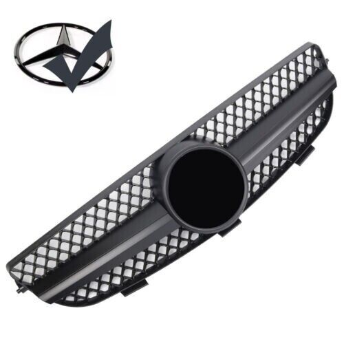 Grille La Grille Sport Si Adapt&eacute; Mercedes W209 CLK Noir Poli