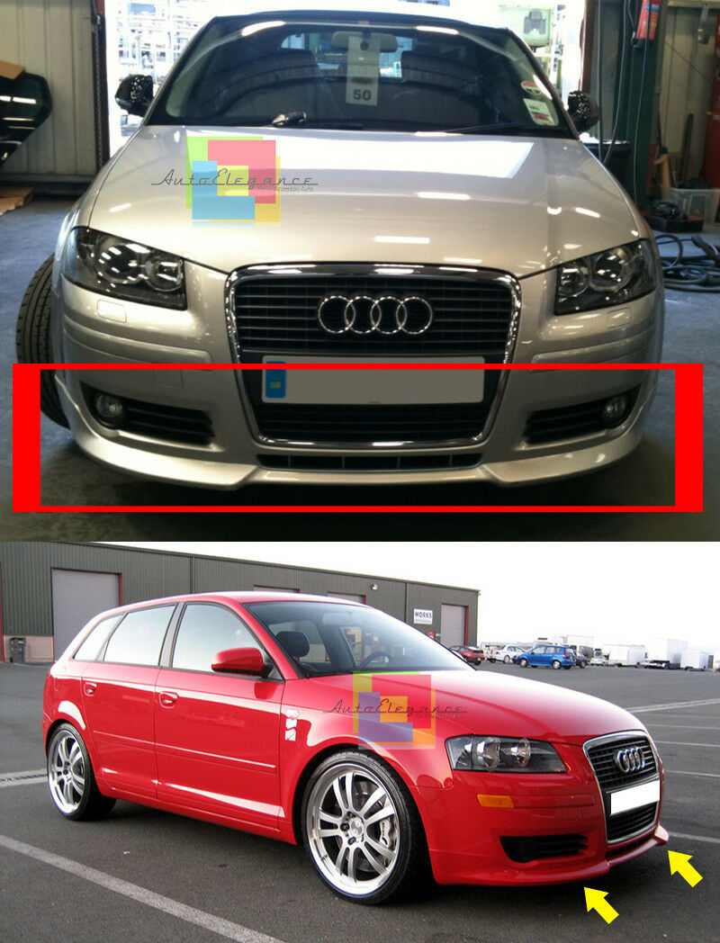 Unten Sto&szlig;stange Audi A3 8P 2003-2008 Frontspoiler Design Sport S3 Sline