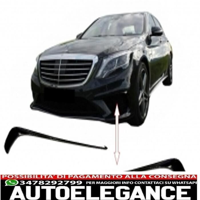 pinne splitter paraurti anteriore adatte per mercedes w222 classe s s63 design (