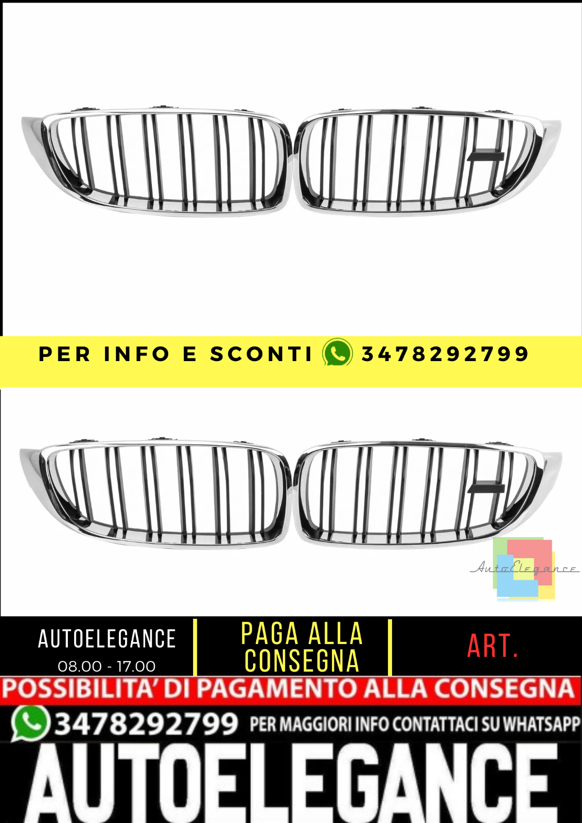 😁griglia adatta per BMW Serie 4 F32 F33 F82 F83😁