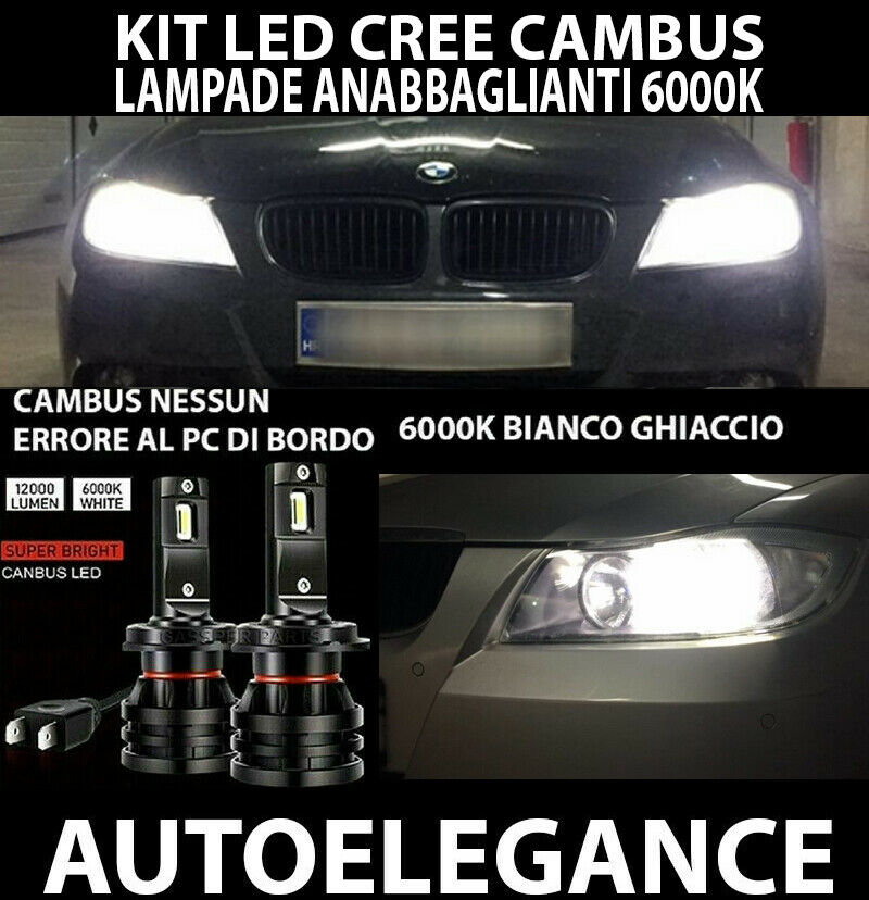 BMW SERIE 3 E90 E91 LAMPADE ANABBAGLIANTI LED 16.000LM CAMBUS - AT