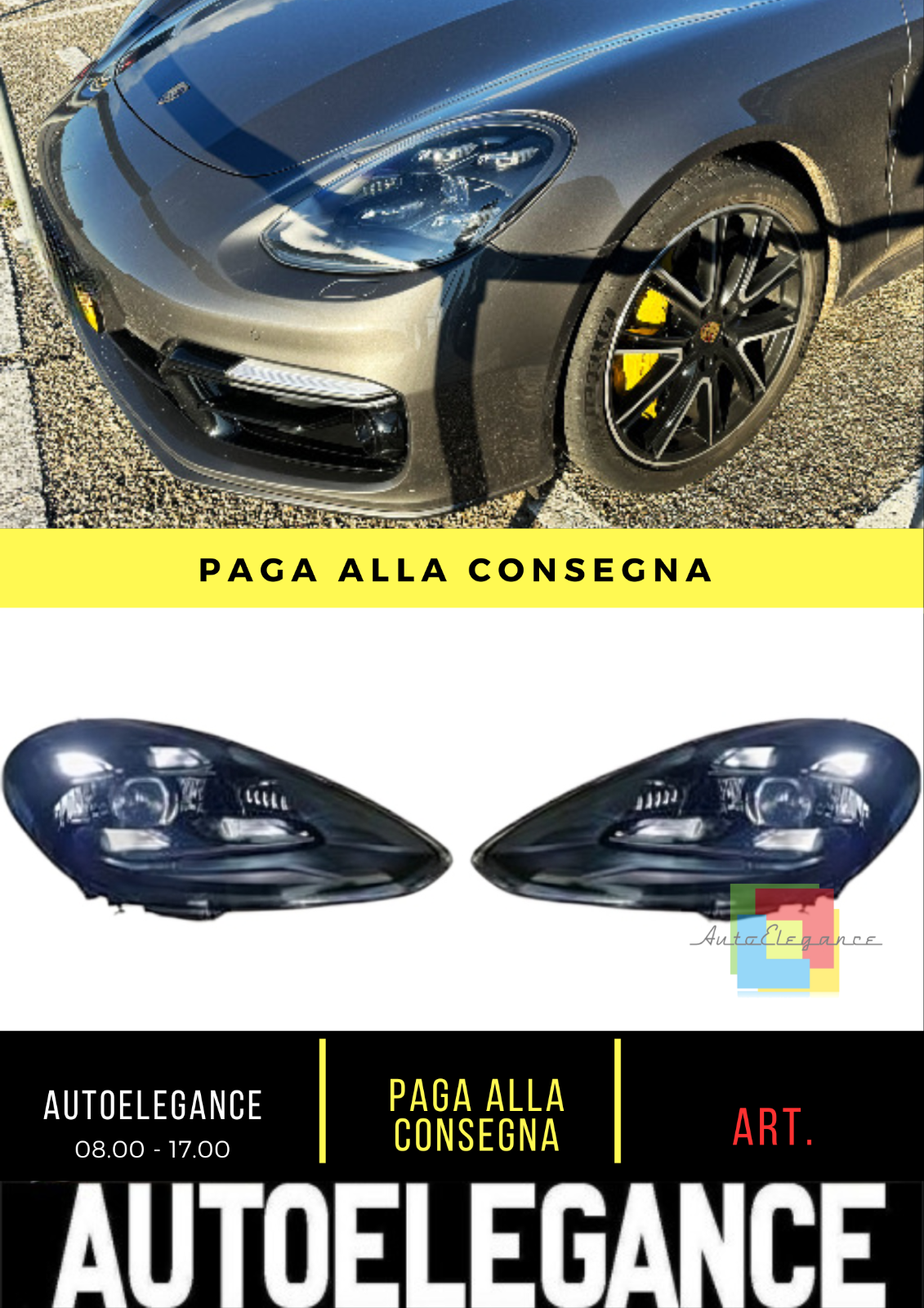 ⭐SET FARI ADATTO PER PORSCHE PANAMERA 17-22 MATRIX-OPTIK ⭐