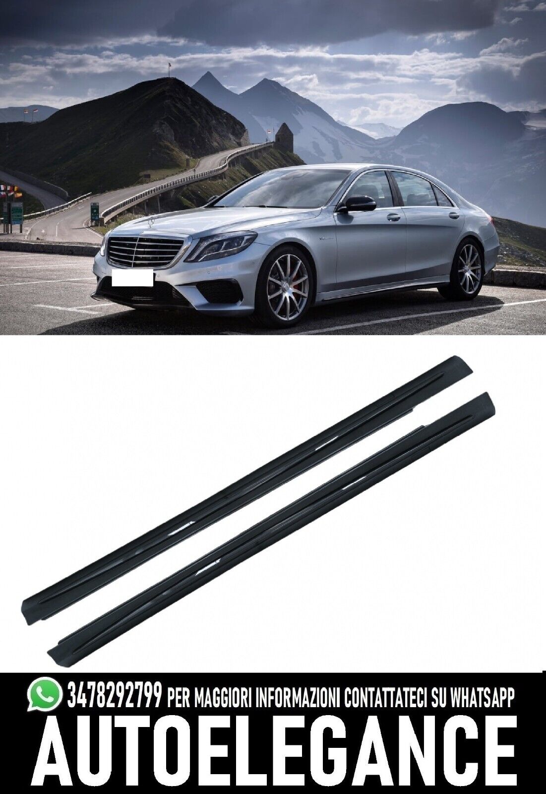 Minigones Lat&eacute;rales Adapt&eacute;es Pour Mercedes Classe S W222 (2013-2020)