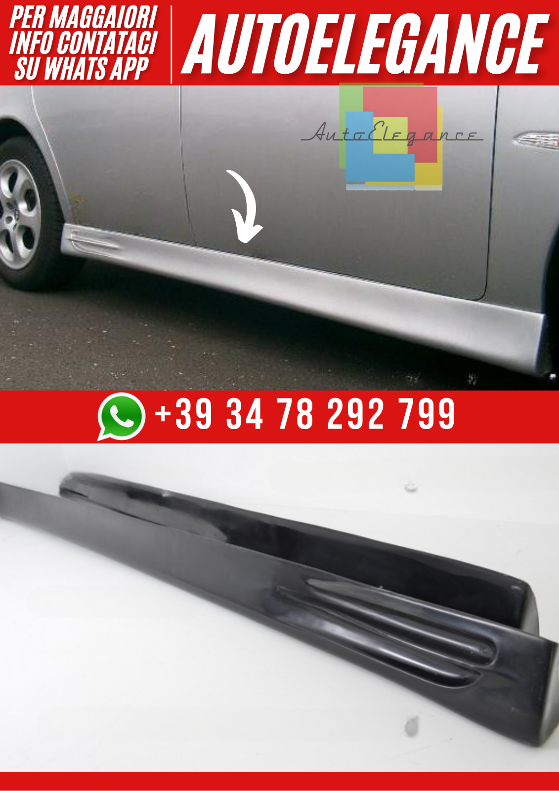 Mini-Jupes Lat&eacute;ral Sportive pour Alfa Romeo 156