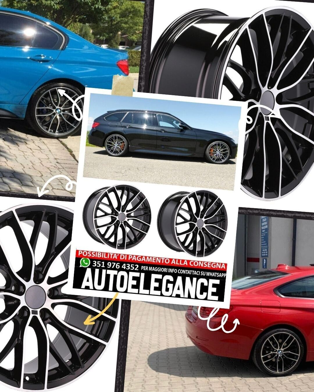 CERCHI CERCHIO IN LEGA 19" Adatto per VW CADILLAC CHEVROLET HONDA LEXUS MINI