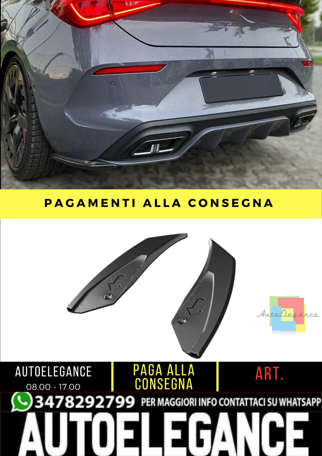 Aletas De Cola Adecuadas Para CUPRA Leon Desde 2020 2 Pz