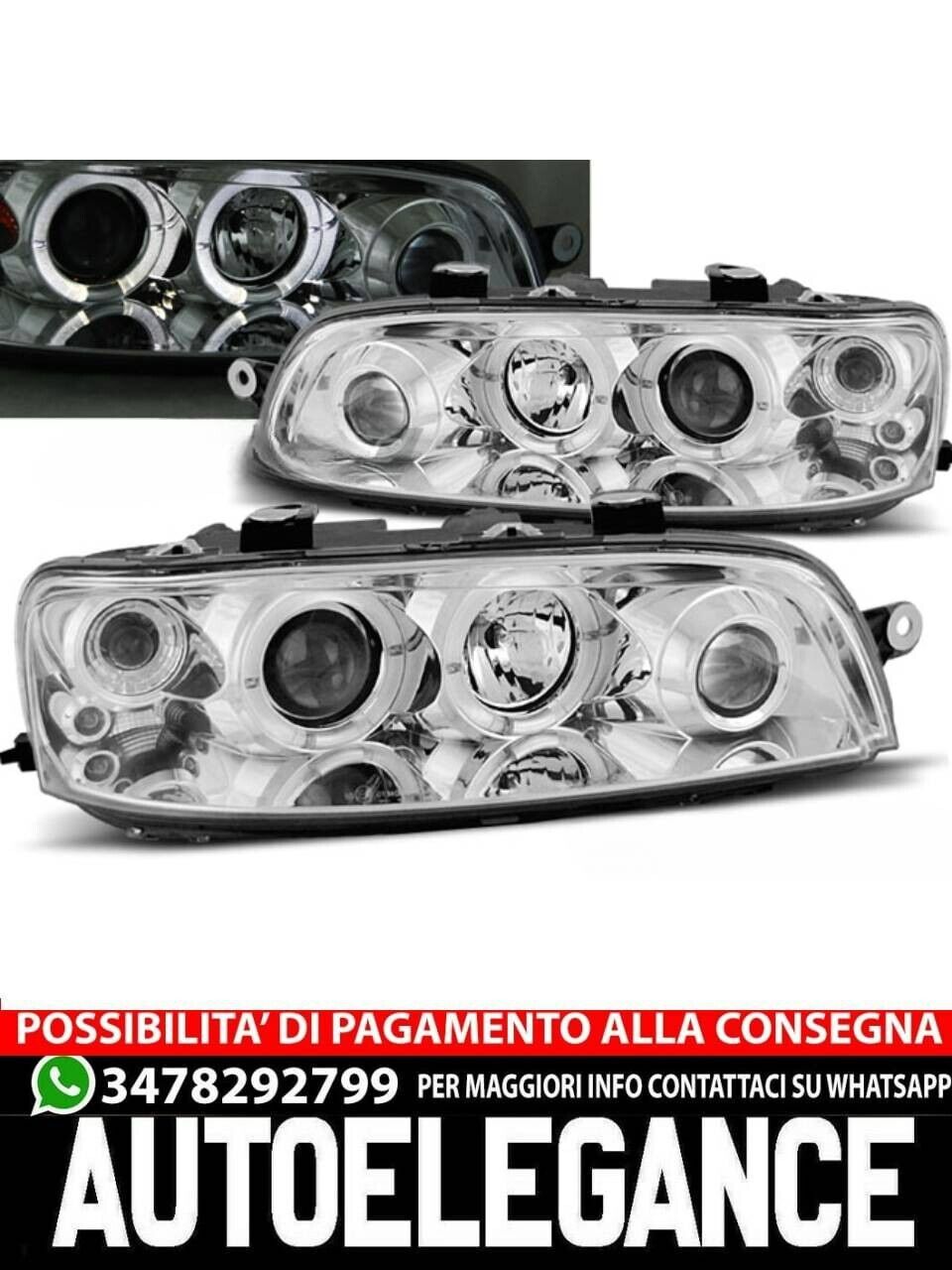 Fiat Punto 2 10.99-06.03 Angel Eyes Chrome