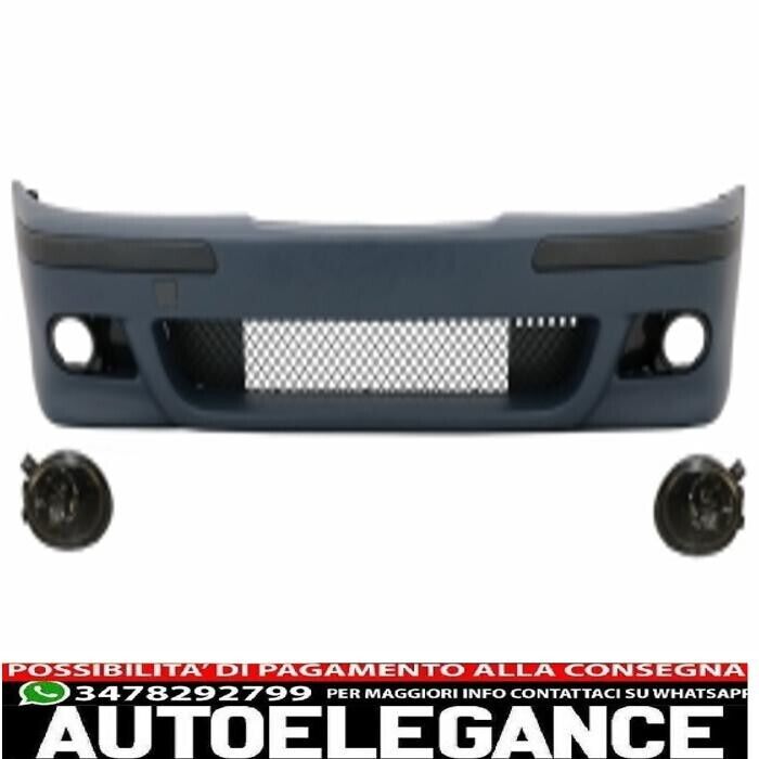 paraurti anteriore adatto per bmw serie 5 e39 (1995-2003) con fendinebbia lente