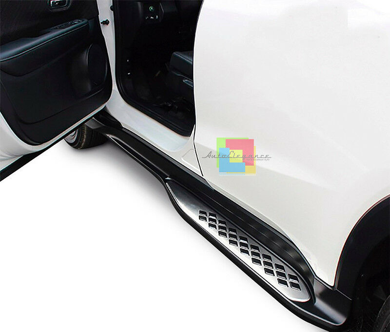 PEDANE LATERALI ANTISCIVOLO SOTTOPORTA IN ALLUMINIO HONDA HR-V 2014 IN POI .-