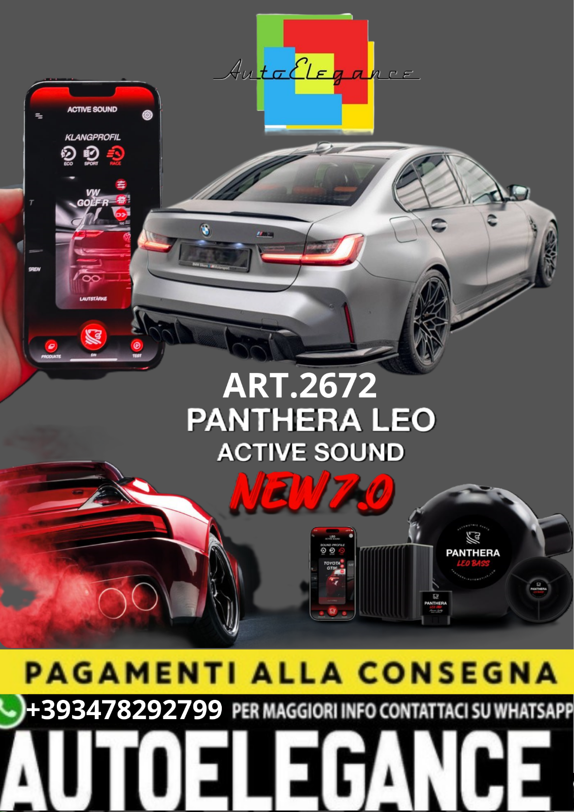 ART.2672 PANTHERA SOUND SYSTEM APTA PARA BMW M3 G80/G81