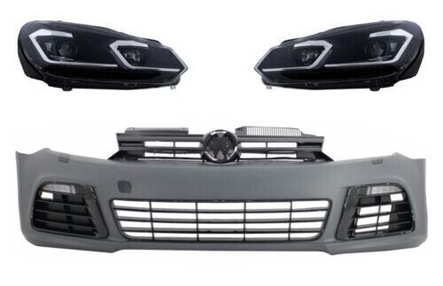 Stab Vorne f&uuml;r VW Golf 6 Mk6 VI 08-13 Look Leuchtt&uuml;rme LED Nbl Griglia-Mostra La