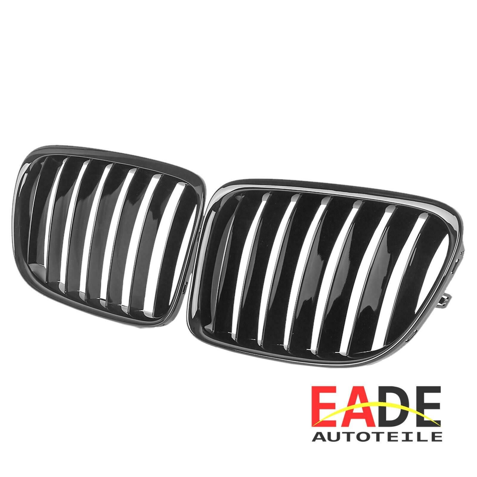 Gitter Nieren Gl&auml;nzend Schwarz Heizk&ouml;rper A Br&uuml;cke Einzelne F&uuml;r BMW X1 E84