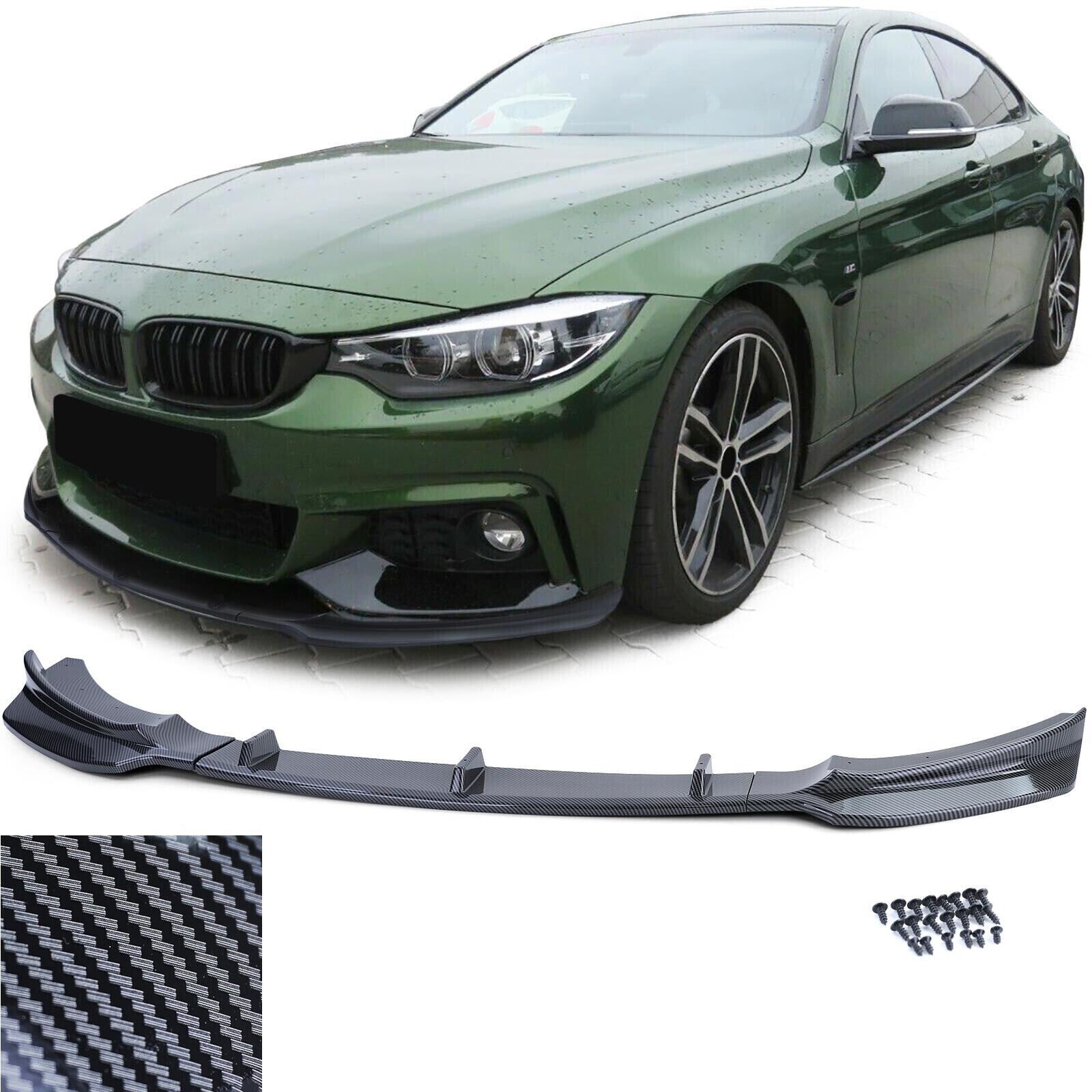 Spoiler anteriore labbro performance carbon look adatto per BMW serie 4 F32 F33