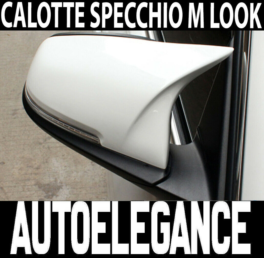 CALOTTE ADESIVE SPECCHI BMW SERIE 4 F32 F36 SPECCHIETTI RETROVISORI BIANCO M4