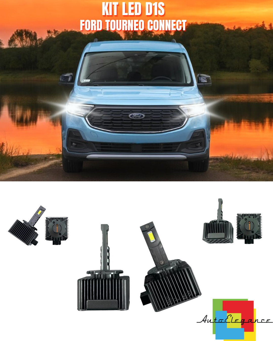 ? Ampoules Croisement D1S LED 6000K Adapt&eacute; Pour Ford Tourneo Connect ?