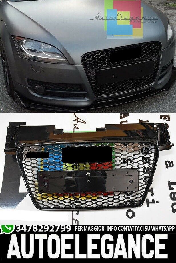 Gitter Vorne Schwarzer Rand Audi Tt 8J 2006-2014 K&uuml;hlergrill Rstt Nest und Waben