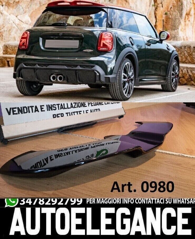 Becquet de toit noir brillant F55 Cooper S pour Mini F55 F56 Cooper S 2013+