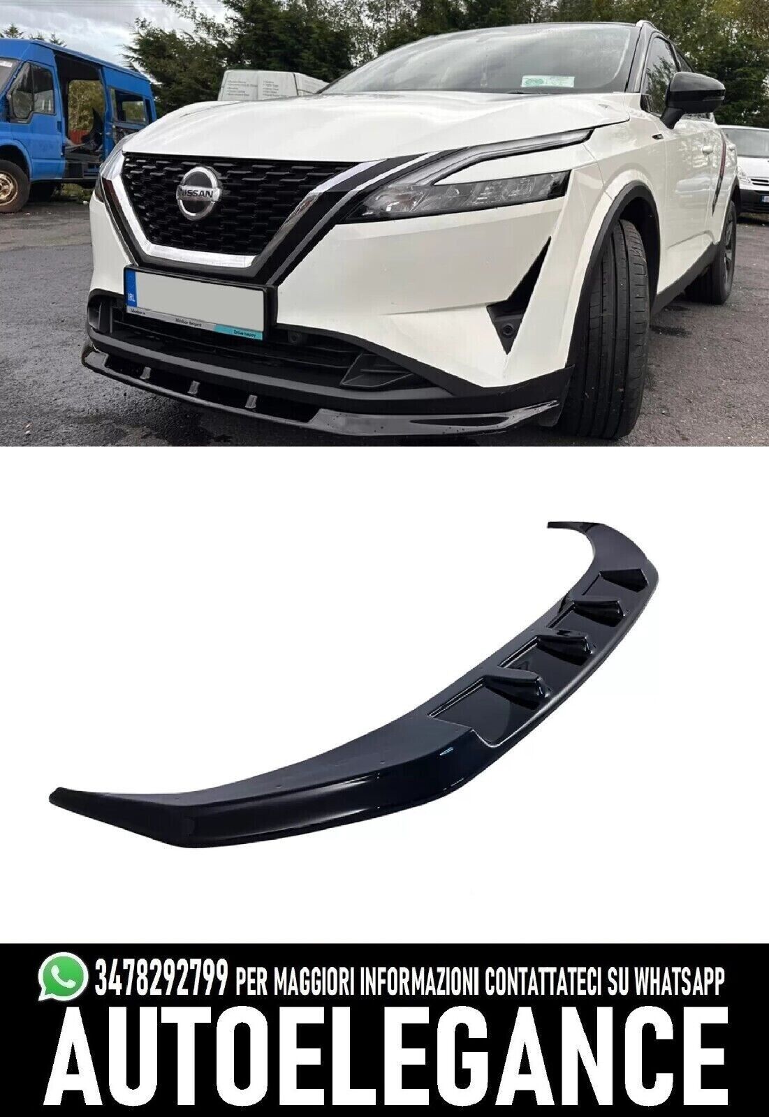 Frontsplitter unter Sto&szlig;stangenspoiler Nissan Qashqai J12 (2021-)