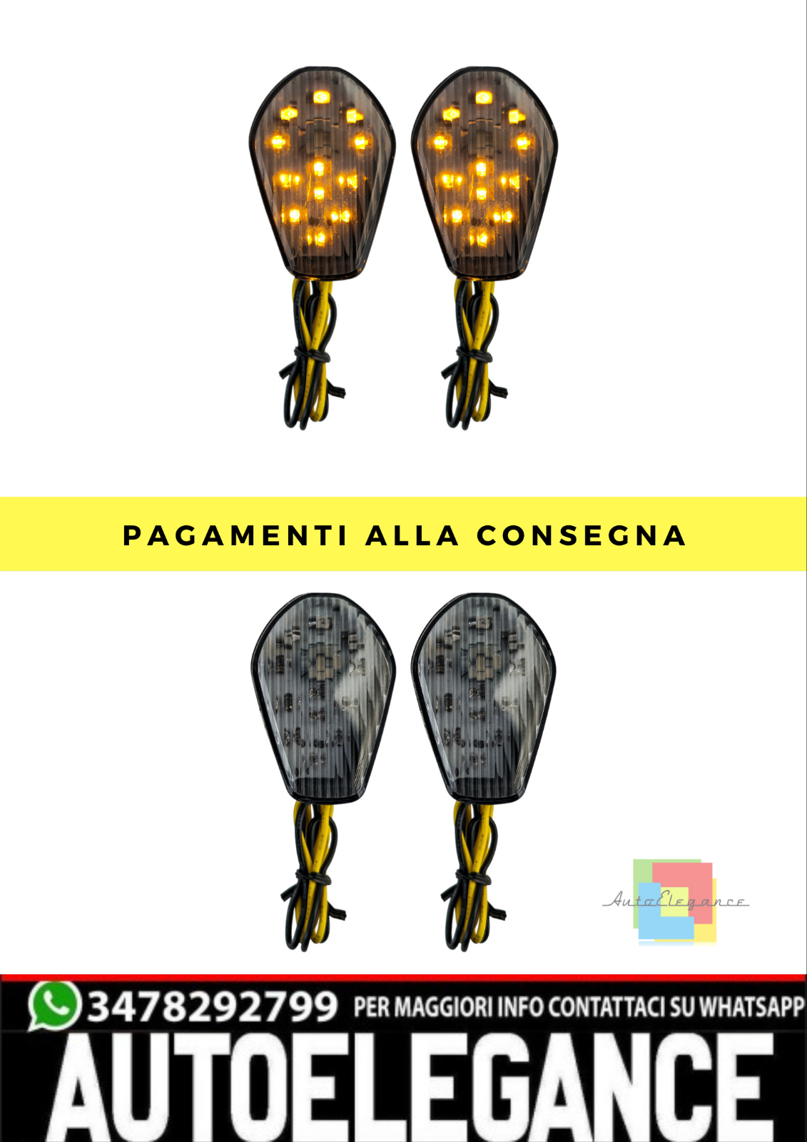 ??Moto LED Indicatori di Direzione Carenatura Fumo per Suzuki GSX R 600 750 ??