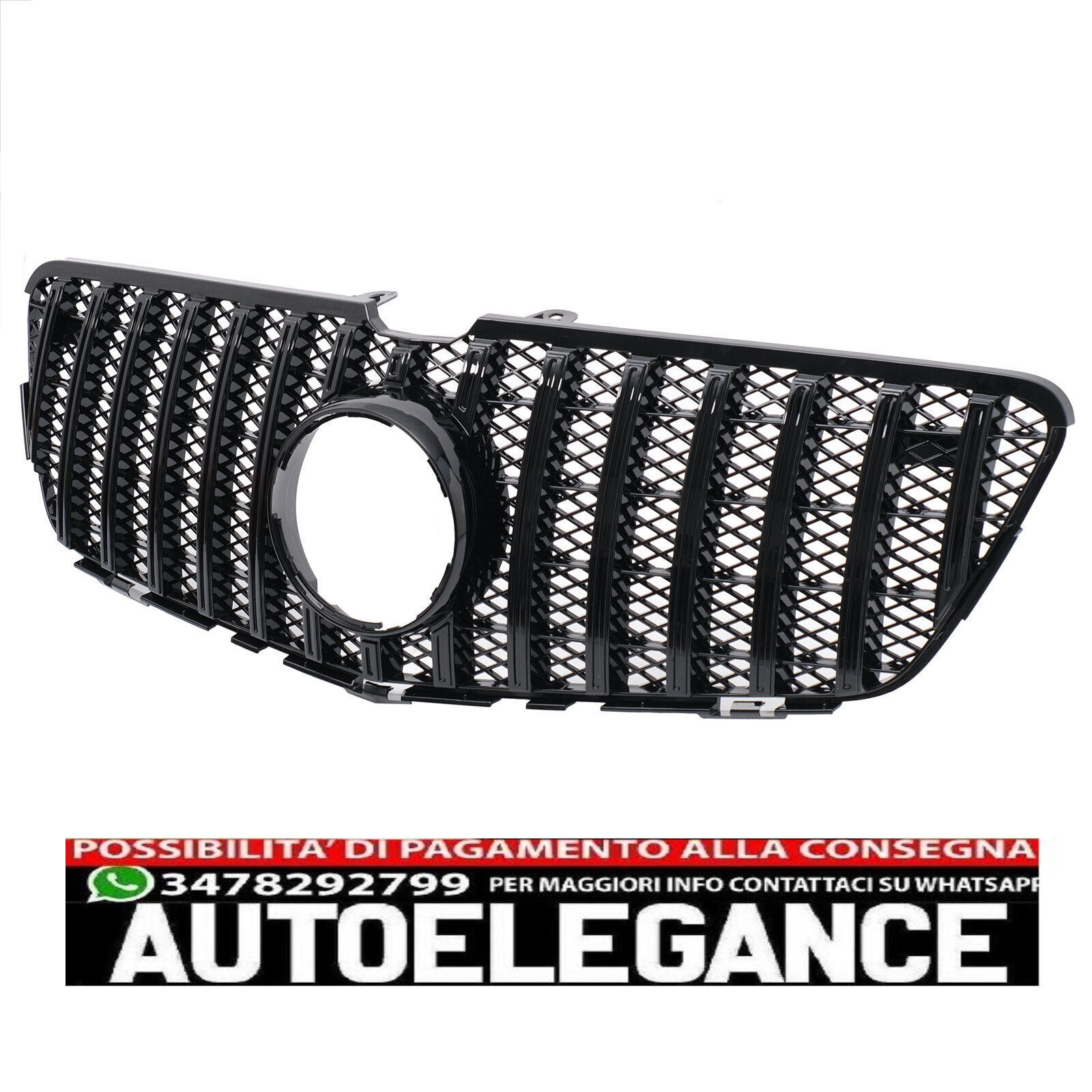 Gitter Panamericana Geeignet F&uuml;r Mercedes R Class W251 V251 10-17 Black