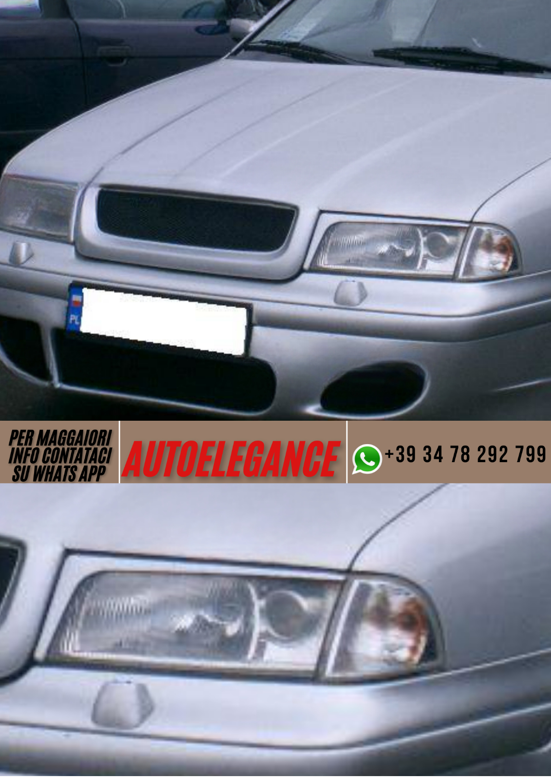 ??Sopracciglia per fari anteriori   ADATTO PER SKODA OCTAVIA 1??