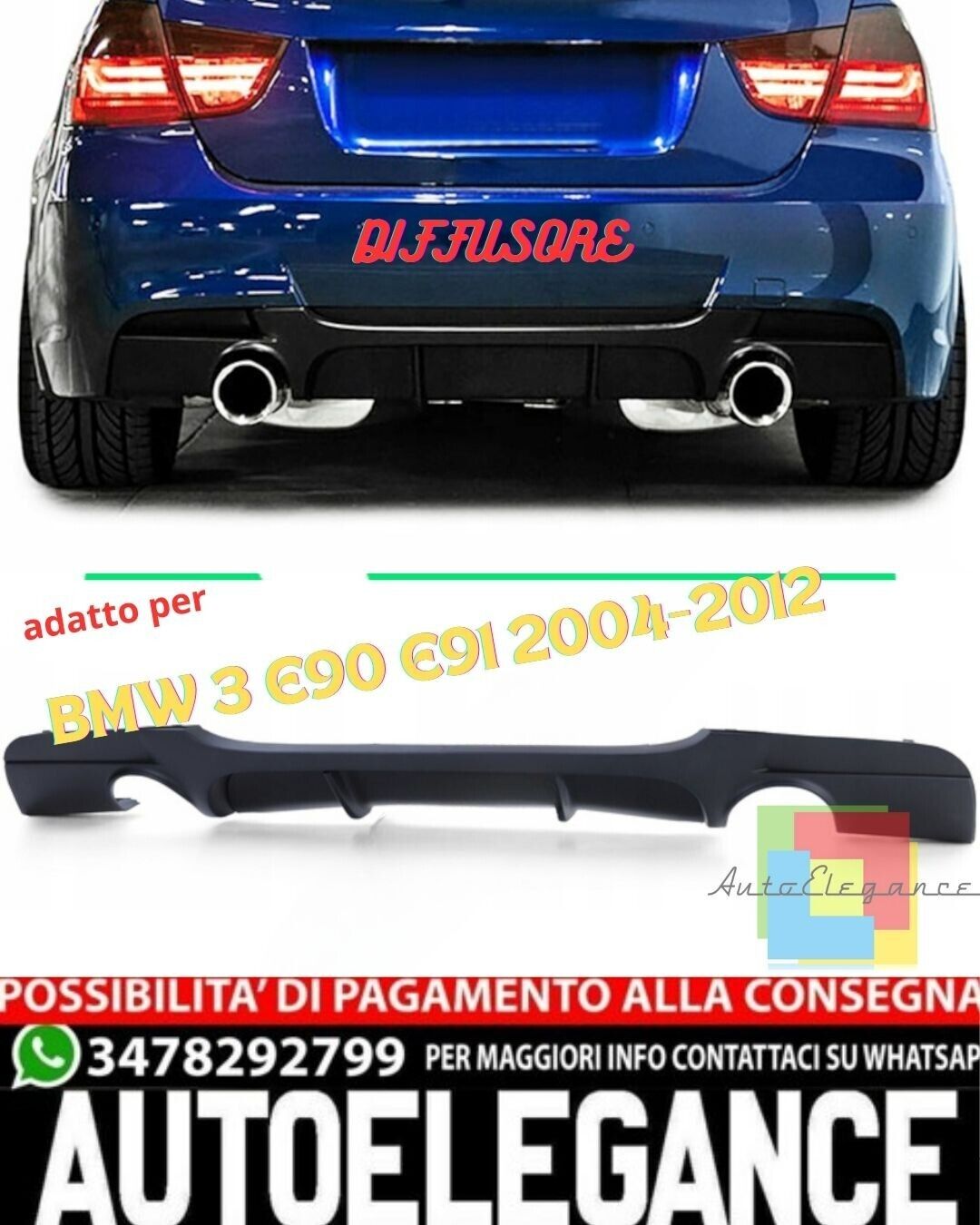 ?Diffusor adecuado para BMW 3 E90 E91 2004-2012?