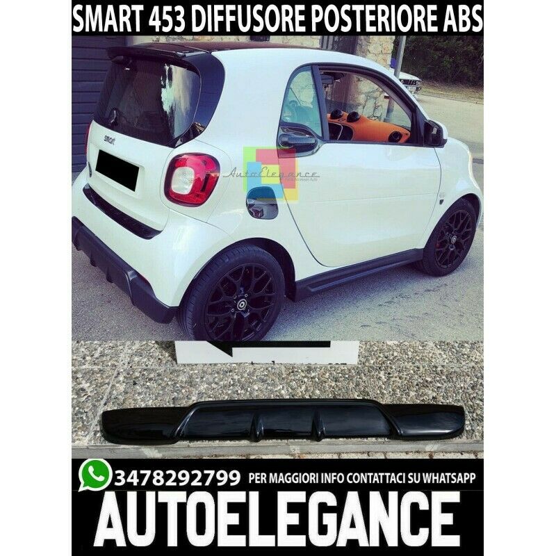 Extracteur Intelligent Fortwo 453 2014 + Spoiler Diffuseur Arri&egrave;re Noir Poli